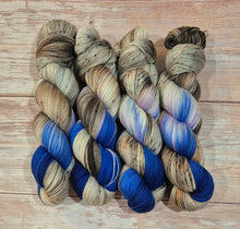Load image into Gallery viewer, Blue-Tongue (Fledgling 4ply Sock - SW Merino / Nylon)
