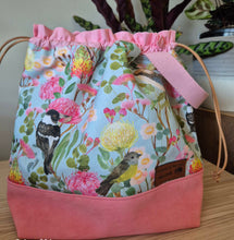 Load image into Gallery viewer, Knit For the Girls Australian Birds Project Bag (Large)
