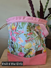Load image into Gallery viewer, Knit For the Girls Australian Birds Project Bag (Large)
