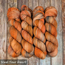 Load image into Gallery viewer, Steel Your Heart (Fledgling 4ply Sock - SW Merino / Nylon) (r&amp;bj)
